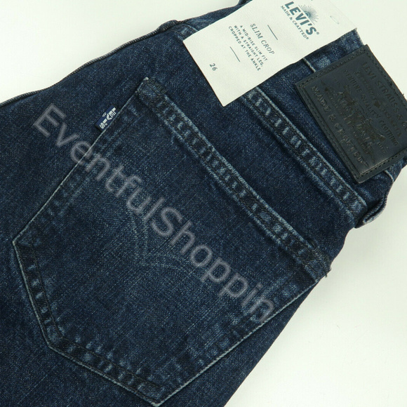 Levis Made & Crafted Slim Crop Two-Tone Wash Jeans - Picture 4 of 7